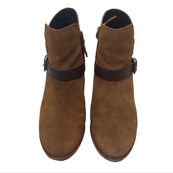 Cole Haan Hayes Leather strap Suede Booties - Picture 5 of 8